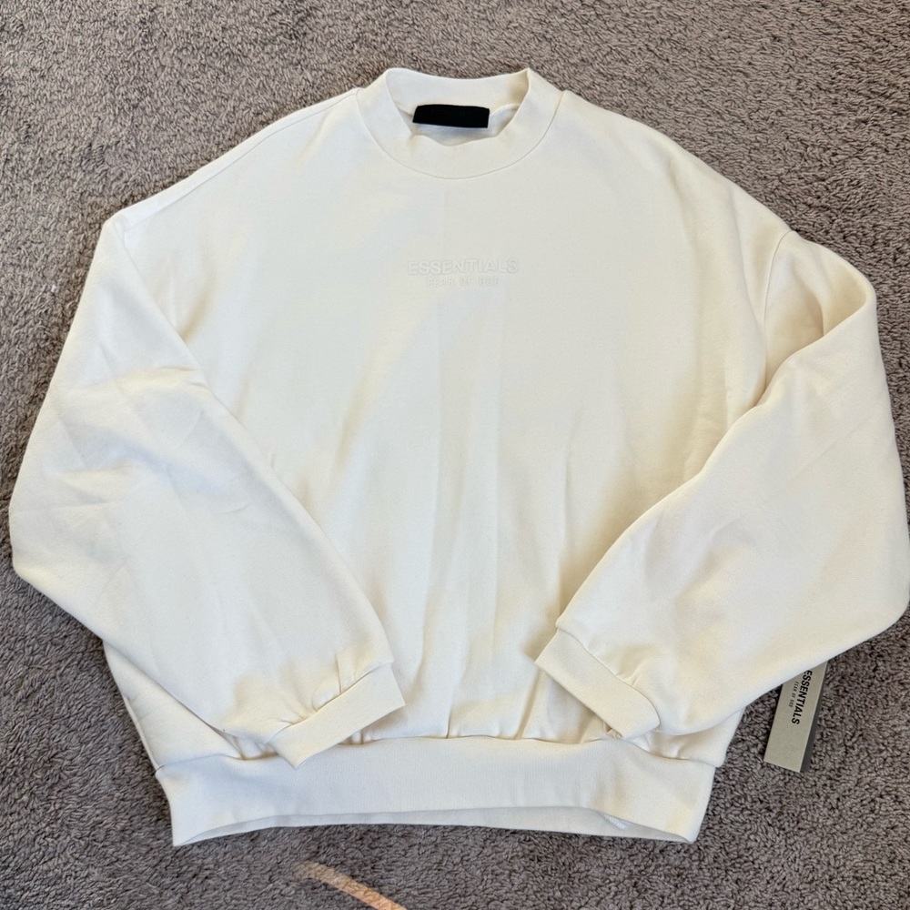 Essentials Men's Off-White Crewneck Sweatshirt